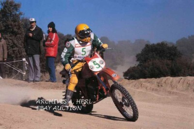 Montesa 250 motocross racer Manuel Jorge Gomez Alpea 1980 motorcycle racing