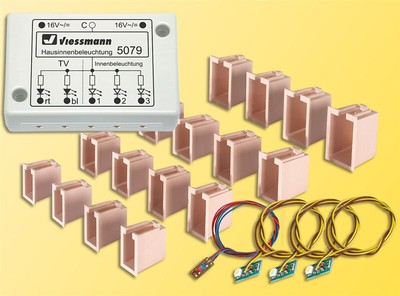 Viessmann Modellspielwaren 5079 LED House Interior Lighting with TV-simulation