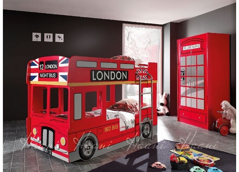 London Bus Bunk Bed with Union Jack Flag + Free Delivery 