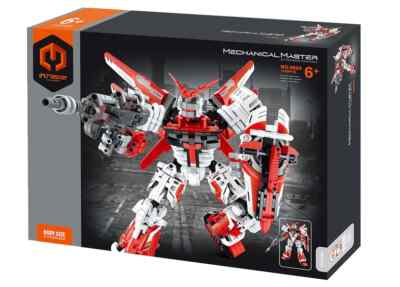 Mechanical Master STEM - Building Block Mecha Warrior Red  1100 Pieces NO.6824