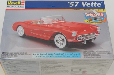 1:24 Scale Revell-Monogram ''57 Vette Deluxe kit 85-6669 SEALED R15655