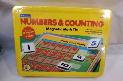 NEW LAKESHORE LEARNING NUMBERS & COUNTING MAGNETIC MATH TIN GAME HOMESCHOOL