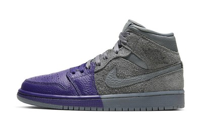 Женские кроссовки Jordan 1 Mid SE UC Sheila Rashid Cool Grey/Cool Grey (CW5897 005)