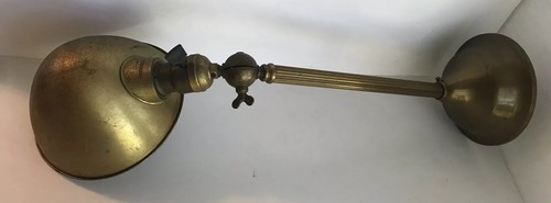 HUBBELL Antique Brass Metal Wallmount Tilt Lamp Electric Socket Fitter Parts
