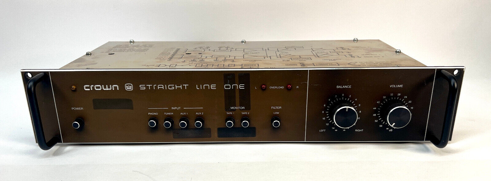 Crown Straight Line One Pre-Amplifier • 1978-1983 • Incredibly
