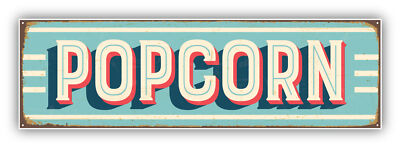 Popcorn Vintage Vinyl Sticker Decal