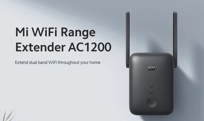 Xiaomi Mi WiFi Range Extender AC1200 Black Repeater EU Plug