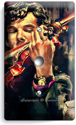 SHERLOCK HOLMES VIOLIN BENEDICT CUMBERBATCH LIGHT DIMMER CABLE COVER ROOM DECOR