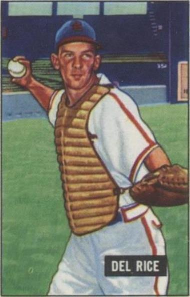 1986 C.C.C. 1951 Bowman Reprints - Del Rice #156