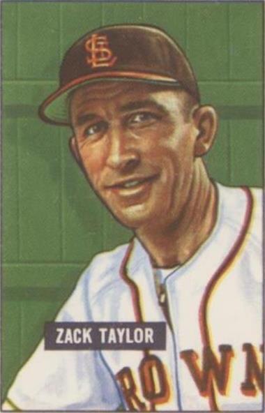 1986 C.C.C. 1951 Bowman Reprints - Zack Taylor #315