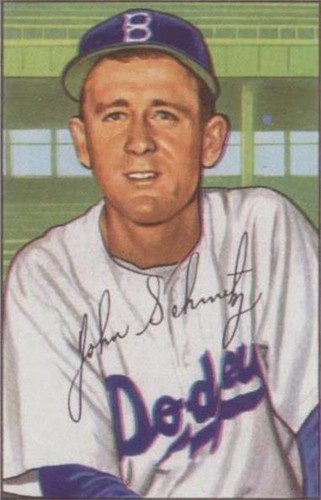 1987 C.C.C. 1952 Bowman Reprints - Johnny Schmitz #224