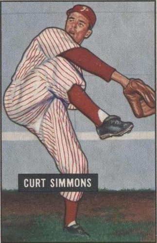 1951 Bowman - Curt Simmons #111