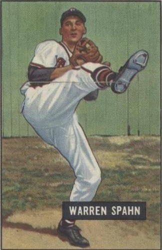 1951 Bowman - Warren Spahn #134
