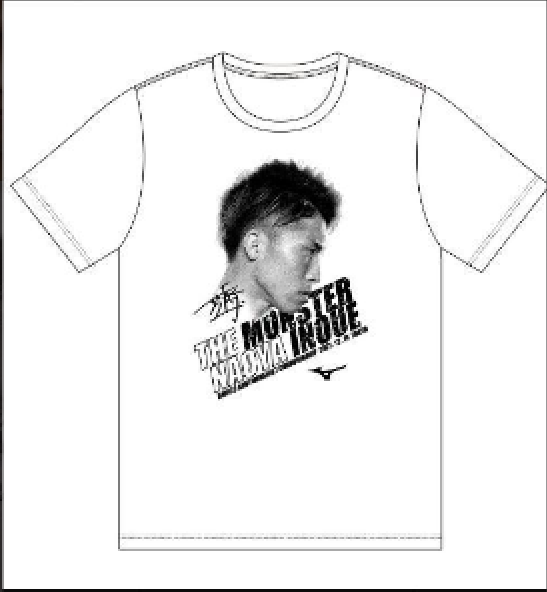 Naoya Inoue T-shirt White 2XL 1214TOKYO Match Memorial
