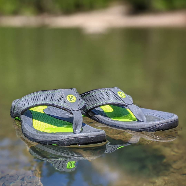 Men's Kaiback Drifter Sandal - Outdoor Sport Flip Flop Tough Tread Arch Support