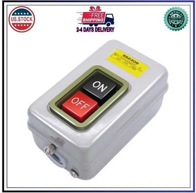 Home Switch On Off Start Stop Push Button Single Phase Motor Electric 220V /380V