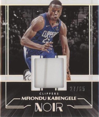 2019-20 Panini Noir - Mfiondu Kabengele #ER-MFK
