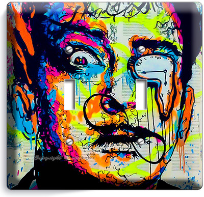 SALVADOR DALI ABSTRACT DOUBLE LIGHT SWITCH WALL PLATE COVER NEW ART STUDIO DECOR