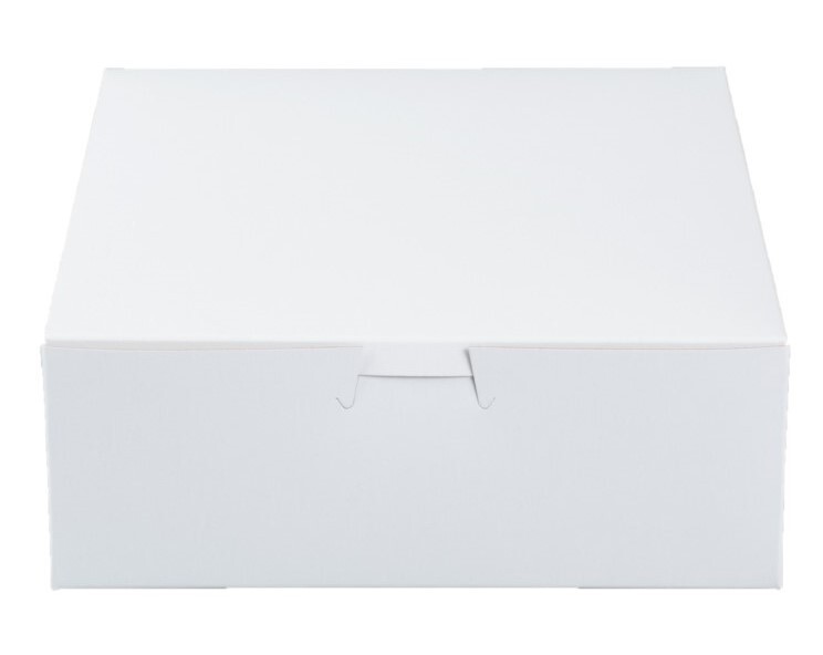 25 Bakery Boxes- Cookies and Pie boxes 10x10x2.5 Inch Lock corner Tuck top
