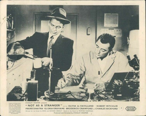 frank sinatra robert mitchum not as a stranger lobby