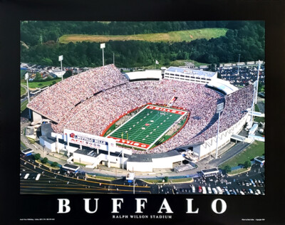 Buffalo Bills Football RALPH WILSON STADIUM c.1995 22x28 Aerial POSTER Print