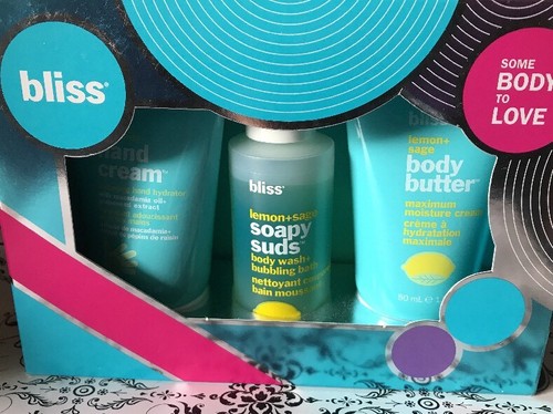 Bliss Some Body To Love Bath Set Bubble Bath Butter Lemon Sage Valentines Day