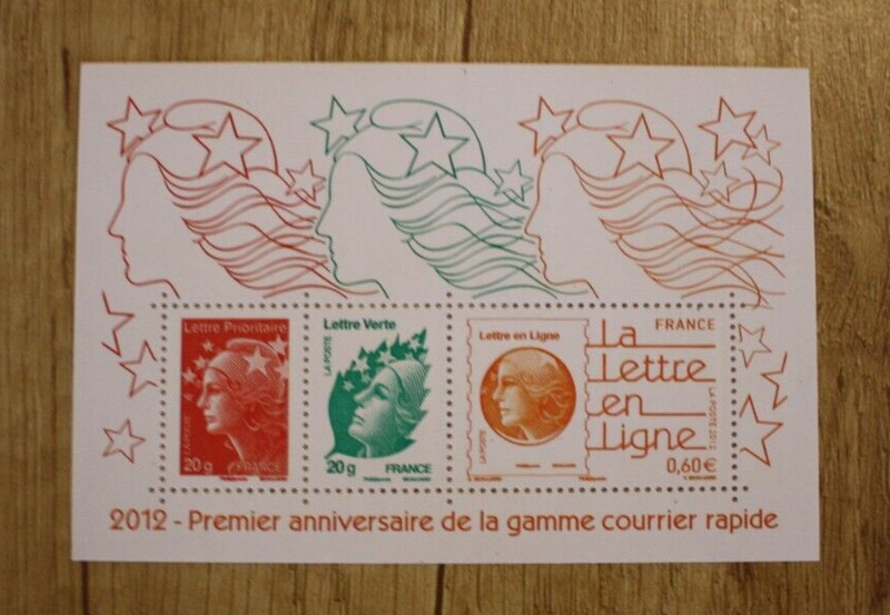 Lot France Bloc 4687 La Lettre En Ligne, 2012, Neuf ***