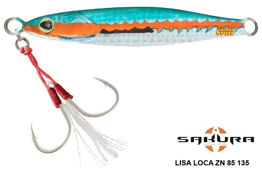 SAKURA LISA LOCA 85 ZN RATTLE 30 GR COL. 135 DONZELLA METAL JIG SPINNING