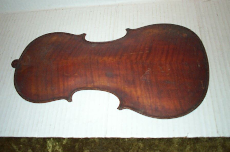 Vintage Antique 3/4 Violin Tiger Maple Back For Restoration Project!