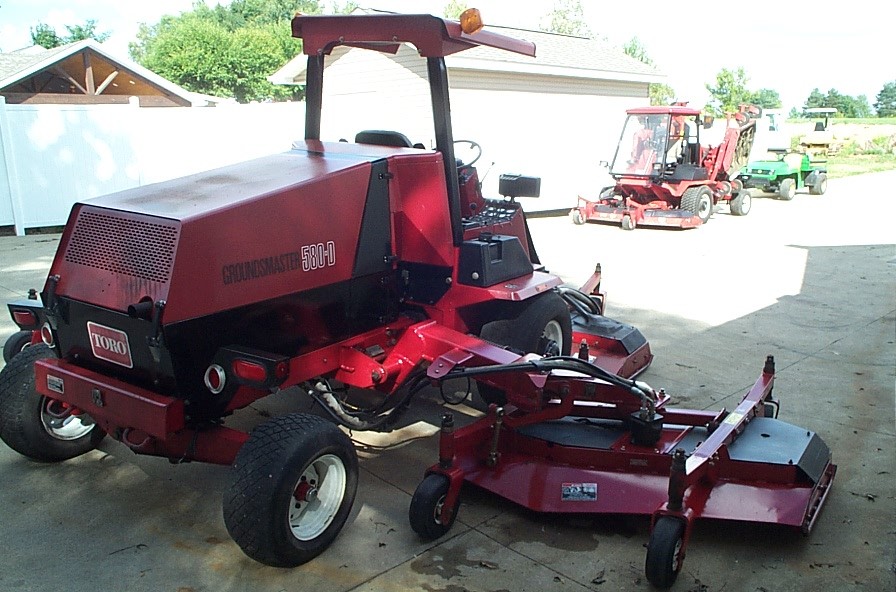 Toro 580-D GroundsMaster 16' cut Mower ROPS & Canopy