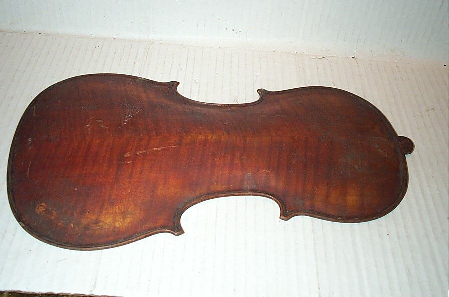 Vintage Antique 3/4 Violin Tiger Maple Back For Restoration Project!