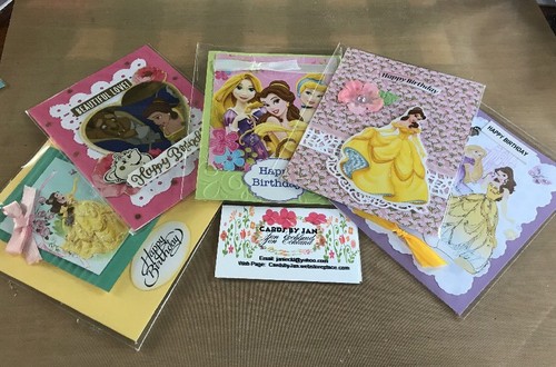 Birthday Cards Set Of Five Belle Beauty And The Beast Completed