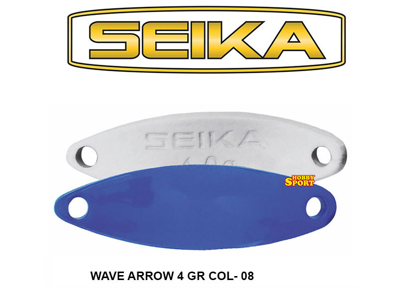 WAVE ARROW SPOON SEIKA  4,0  GR COL 08 BLU + BIANCO TROUT AREA SPINNING
