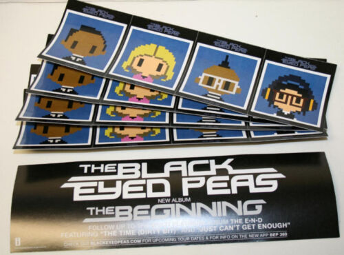 BLACK EYED PEAS THE BEGINNING 10 PACK STICKERS 