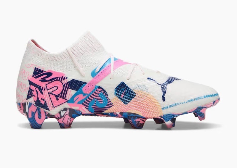 Puma Future 7 Ultimate FG AG Soccer Cleats Shoes White 108072-01