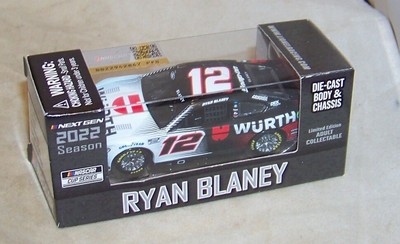 1:64 ACTION 2022 #12 WURTH PENSKE FORD MUSTANG RYAN BLANEY DIECAST CHASSIS NIB