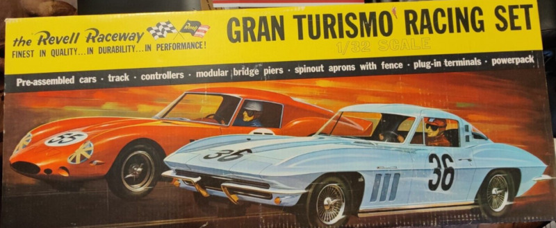 Vintage 1960s Revell Raceway Gran Turismo Racing Set (Box,Track & Brochure only)