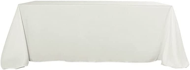 Balsacircle 10 Pcs 90X156-Inch Ivory Rectangle Polyester Tab