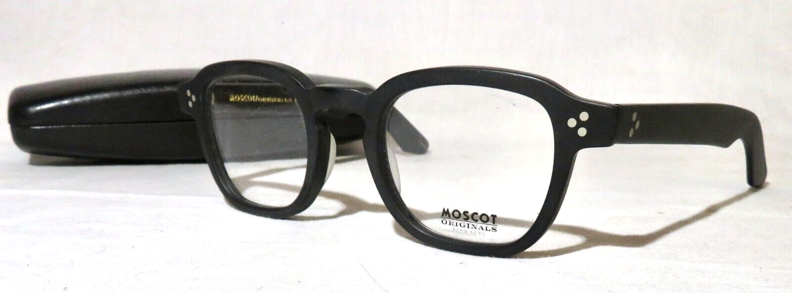 Moscot Originals NEW Momza eyewear, 46-23-145 Matte Black