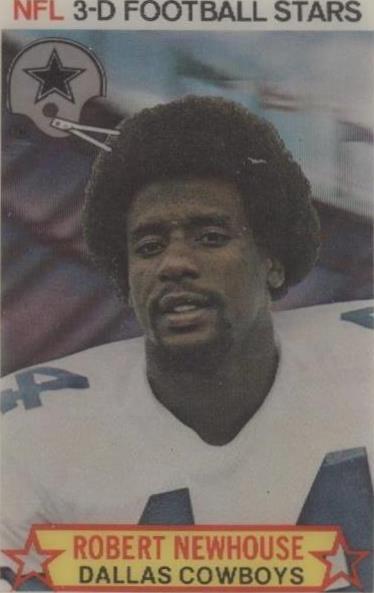 1980 Stop 'n Go NFL 3-D Football Stars Robert Newhouse #11