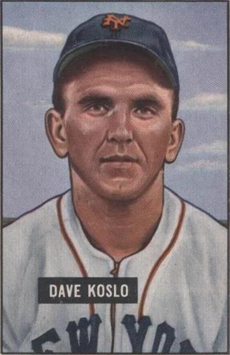 1951 Bowman - Dave Koslo #90