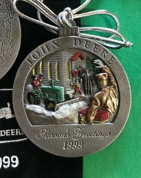 YEAR:1999:NEW John Deere Pewter Ornament YOU CHOOSE Year 1999  2009 2013  2014  2018 MORE!