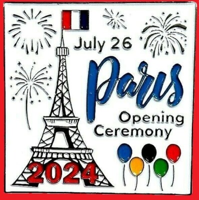 BEAUTIFUL 2024 PARIS ''OPENING CEREMONY'' OLYMPIC GAMES SOUVENIR PIN / 2022 2020