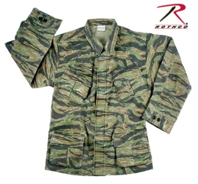 Rothco Vintage Vietnam Fatigue Shirt Rip-Stop - Tiger Stripe
