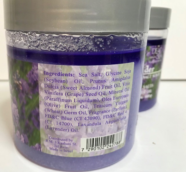 Dead Sea Collection Lavendar Salt Scrub With Lavender Oil 23.28 Oz NEW