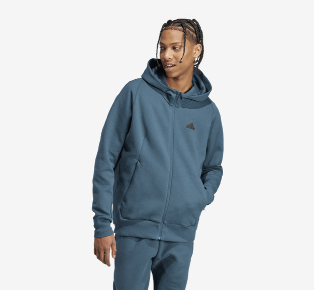 adidas Z.N.E. Fleece Hoodie Navy Black IN5087 Men's S-XXL | eBay