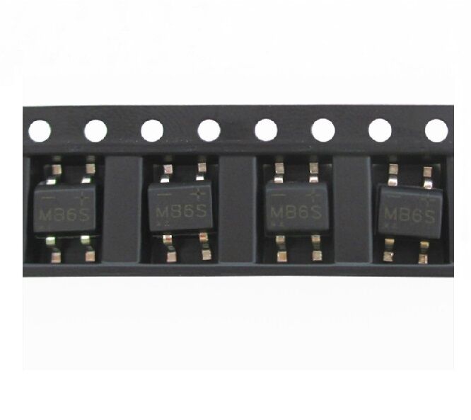 12pcs Ic Mb6s 0.5a 600v Miniature Mini Smd Bridge Rectifier New