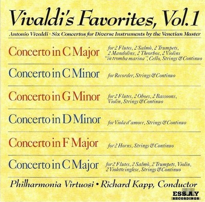 SEALED  CD Kapp    Vivaldi's Favorites, Vol. 1