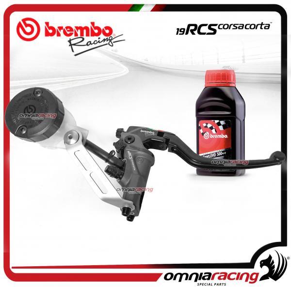Brembo Pompe Frein Avant 19rcs Corsacorta Kit Support+Rï¿½Servoir D'Huile