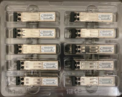 Lot of 10 Juniper QFX-SFP-1GE-SX 740-011613 SFP-SX 1000BASE-SX 850nm 550m LC MMF